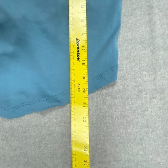 Urban Outfitters Crop Top XL Butterfly Open Back Tie Back Tank Teal Blue - Picture 12 of 14